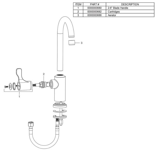 Elkay Chrome Single Hole 8.63" Deck Mount Faucet with Gooseneck Spout Lever Handle on Left Side-2