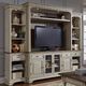 Liberty Furniture Morgan Creek Antique White/Wirebrushed Tobacco Entertainment Center with Piers-1