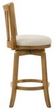 Armen Living Elle Dune/Amber Glow Swivel Bar Stool-3
