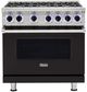 Viking® 7 Series 36" Onyx Pro Style Natural Gas Range-0