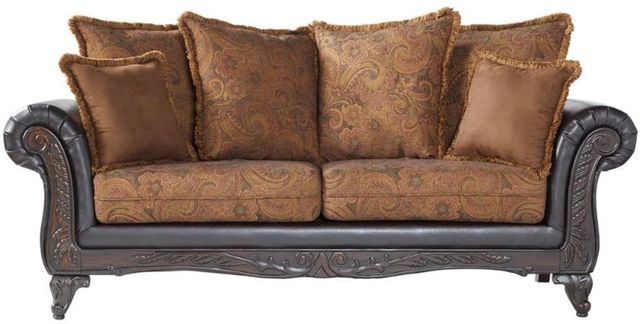 Hughes Furniture® 7685 San Marino Chocolate Sofa-0