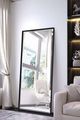 Bassett Mirror Driessen Black Lacquer Floor Mirror-3