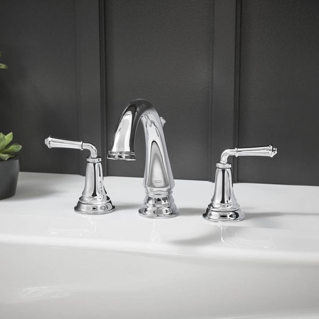 American Standard Delancey® Polished Chrome Roman Tub Filler with Lever Handles-2