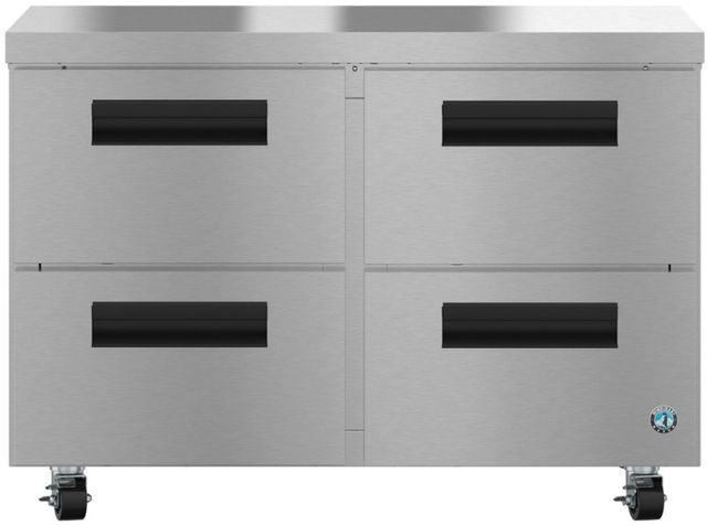 Hoshizaki Steelheart® 48" 12 Cu. Ft. Stainless Steel Two Section Undercounter Refrigerator with Stainless Drawers-0