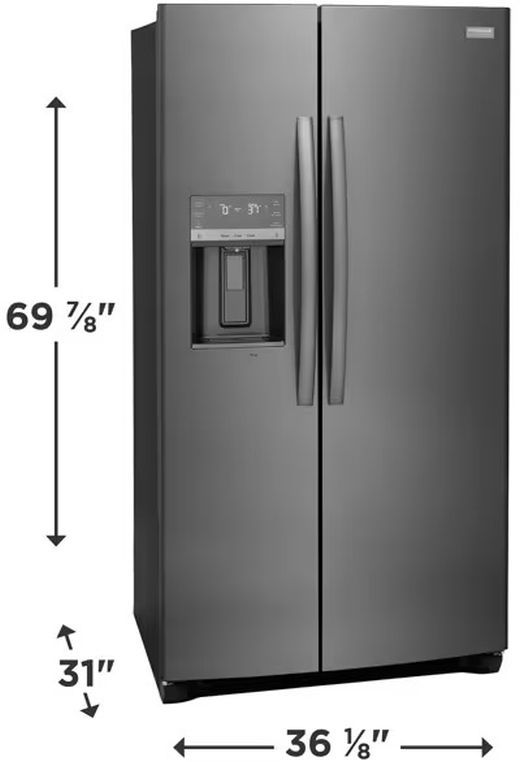 Frigidaire Gallery® 36" 22.2 Cu. Ft. Black Stainless Steel Counter Depth Side-by-Side Refrigerator-2