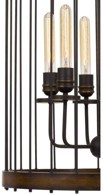 Cal® Lighting & Accessories Cantania Brown Pendant-1