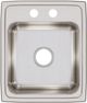 Elkay Lustertone® Classic Lustrous Satin 17" x 20" x 7-5/8" 2-Hole Single Bowl Drop-In Sink-1