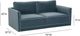 TOV Furniture Willow Blue Modular Loveseat-1
