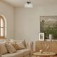 Renwil® Liliane Dark Antique Brushed Brass Flush Mount Light-1