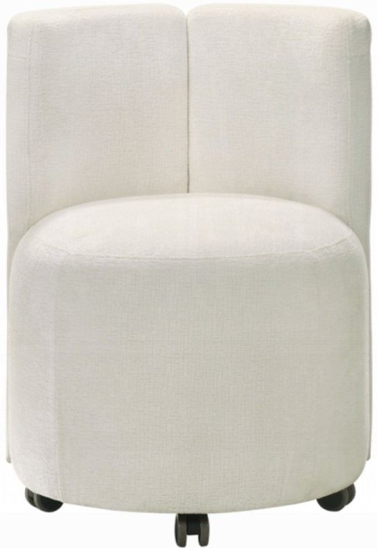 ACME Furniture Blayde 2-Piece White Swivel Side Chair Set-3