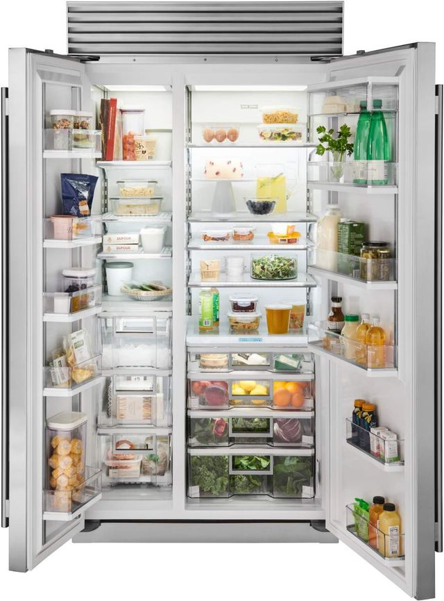 Sub-Zero® Classic Series 42" 24.8 Cu. Ft. Stainless Steel Built In Side-by-Side Refrigerator/Freezer-2