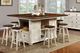 Furniture of America® Sabrina 2-Piece Cherry/Off White Counter Stool Set-1