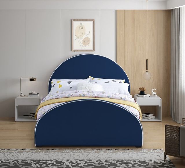Meridian Furniture Brody Navy Full Bed-2