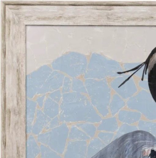 Stylecraft Mosaic Heron-Rest Textured Framed Print -1