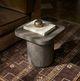 TOV Furniture Suraya Dark Umber Concrete Indoor/Outdoor Side Table-1