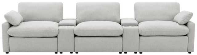 Coaster® Collins 5-Piece Gray Power Reclining Theater-3