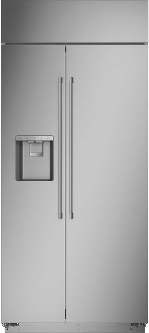 Monogram 36 in. 20.2 Cu. Ft. Stainless Steel Built In Side-by-Side Refrigerator
