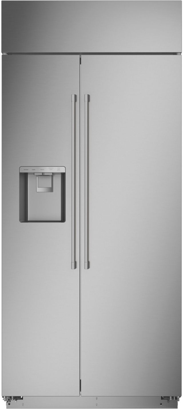 Monogram® 36 in. 20.2 Cu. Ft. Stainless Steel Built In Counter Depth Side-by-Side Refrigerator
