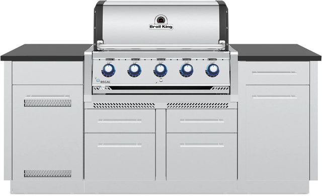 Broil King® Regal™ S 520i 5-Burner Stainless Steel Built-In Natural Gas Grill-0