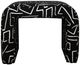 Harp & Finial® Gable Black Puzzle Ottoman-0