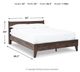 Signature Design by Ashley® Calverson Mocha Queen Panel Platform Bed-4