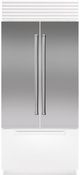 Sub-Zero® Classic 42" Stainless Steel French Door Flush Inset Door Panel with Pro Handle-1