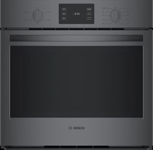 Bosch 500 Series 30" Black Stainless Steel Single Electric Wall Oven