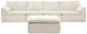 Signature Design by Ashley® Canefield 4-Piece Ivory Modular Sectional with Ottoman-0