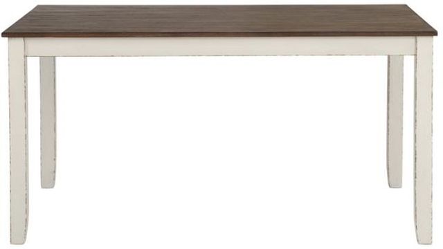 Coaster® Fortress 7-Piece Chestnut/Vintage White Dining Set-2