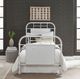Liberty Furniture Vintage Antique White Twin Youth Metal Rod Bed-1