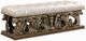 ACME Furniture Constantine Brown/Light Gold Leather Bench-0