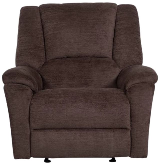 Flexsteel® Customizable Plush Fabric Manual Gliding Recliner-3