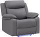 Global Furniture USA U6026 Gray Glider Manual Recliner with LED-0