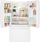GE® 36" 27.0 Cu. Ft. White French Door Refrigerator-3