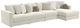 Jackson Furniture Ritzy 4-Piece Bone Sectional-0