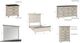 Powell® Carrington 5-Piece Antique White/Dark Brown Queen Panel Bedroom Set-2