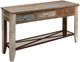 International Furniture Direct Antique Brown Sofa Table-0