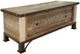 International Furniture Direct Antique Brown Storage Trunk-0