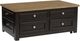 Signature Design by Ashley® Drazmine Brown Coffee Table with Dark Chocolate Base-0