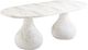 TOV Furniture Smooch White 87" Concrete Indoor/Outdoor Dining Table-0