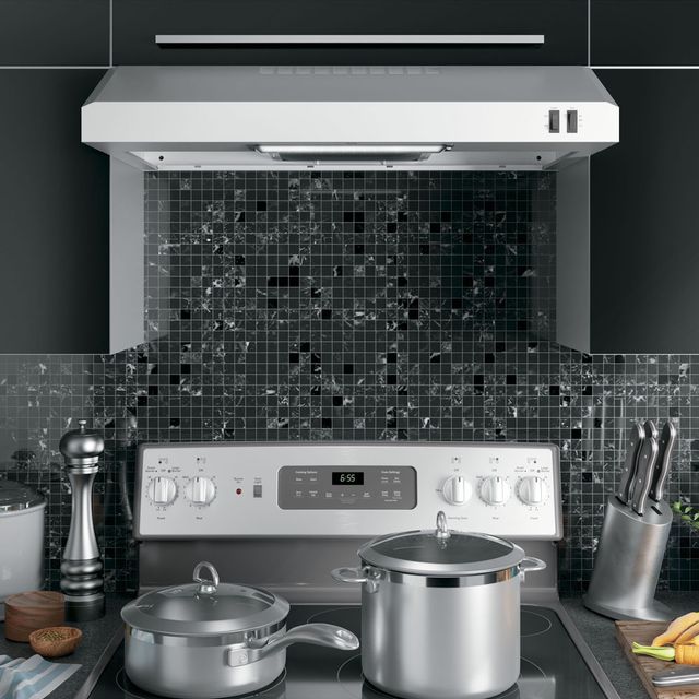 GE® 30" Stainless Steel Under Cabinet Range Hood-3