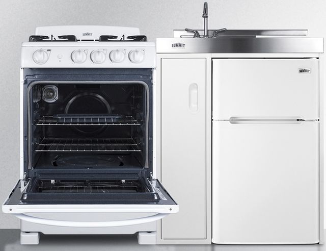 Summit® 54" White All-In-One Kitchenette-4