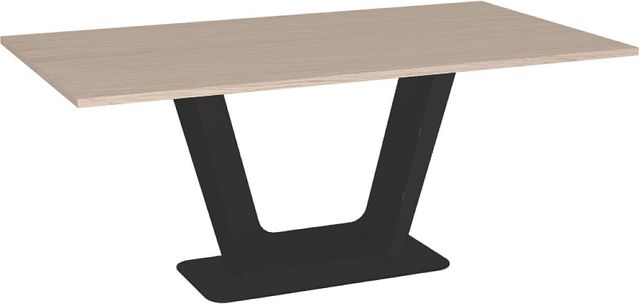 Amisco Customizable Amelia 72" Rectangular Dining Table with 1" White Oak Veneer Top-0