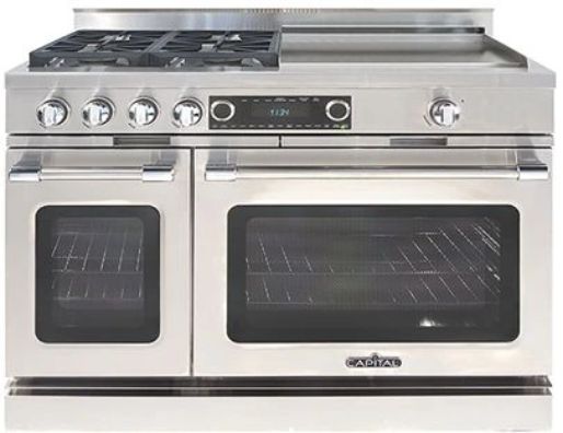 Capital Cooking™ Connoisseurian 48" Stainless Steel Pro Style Dual Fuel Range-0