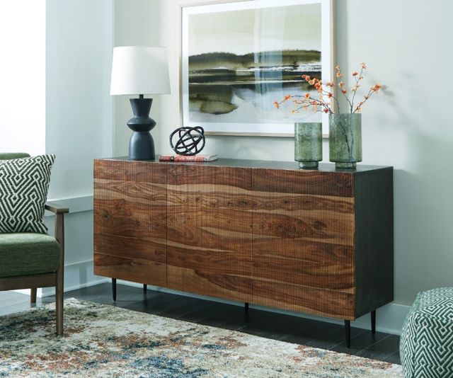 Signature Design by Ashley® Darrey Brown/Natural Accent Cabinet-4
