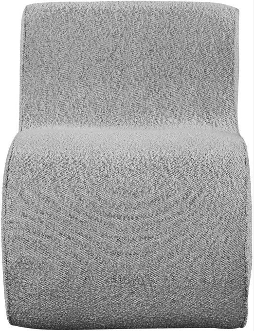 Meridian Furniture Desiree Grey Boucle Fabric Accent Chair-1