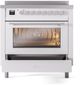 Ilve® Professional Plus II 36" White Pro Style Induction Range-4