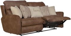 Catnapper® Justine Burlap Manual Reclining Sofa