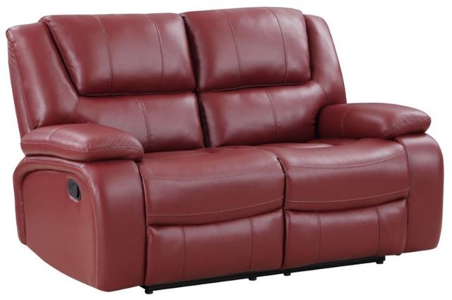 Coaster® Camila Red Manual Reclining Loveseat-0