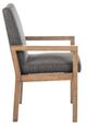 Nest Home Collections Oakland Antique Natural/Charcoal Tweed Arm Chair-0